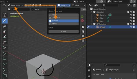 Grease Pencil Object Modes .